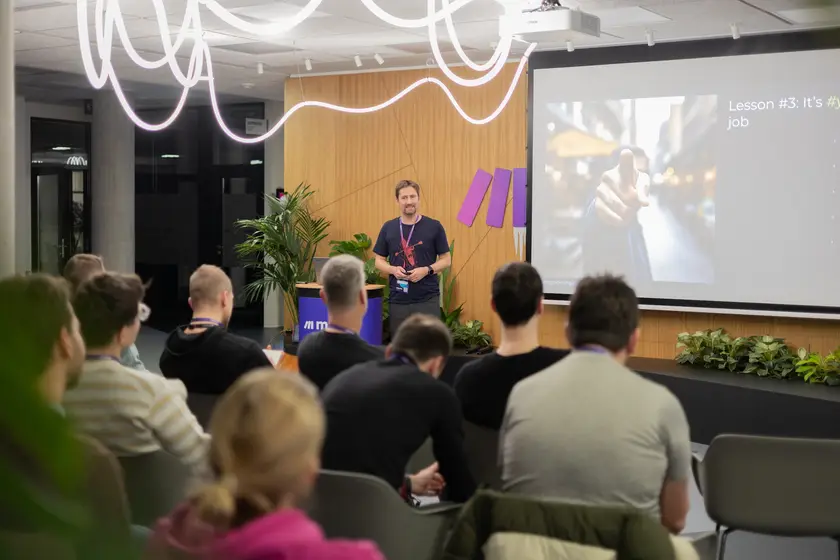 Engineering leaders at an ELC meetup