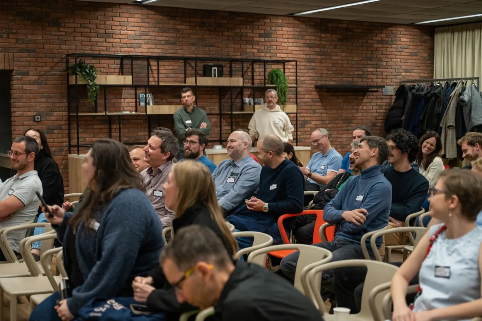 A training environment full of engineering managers at work