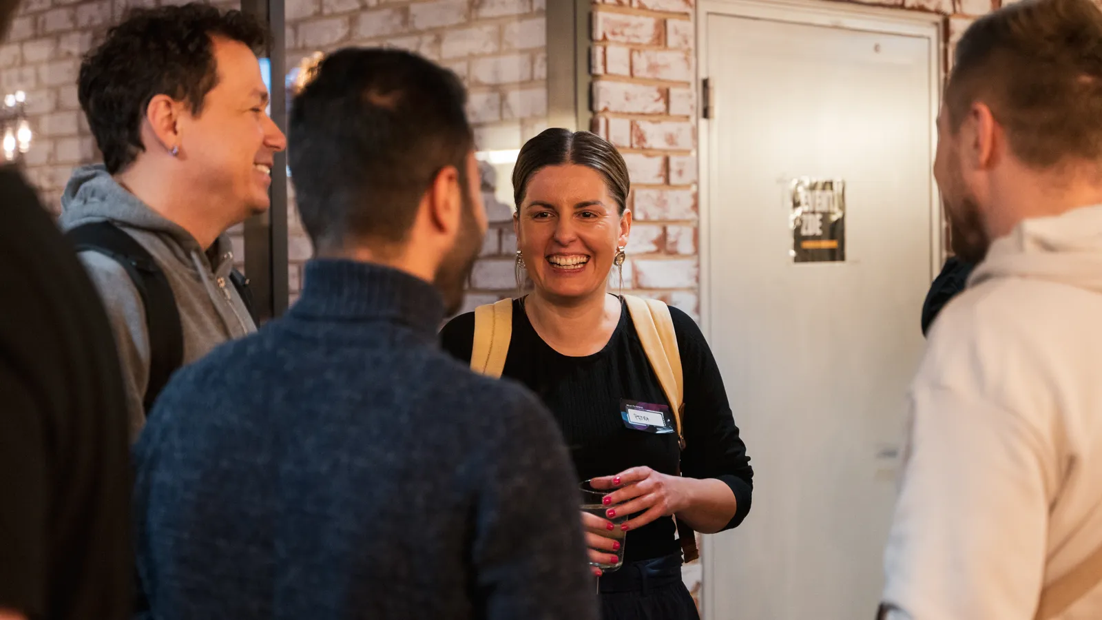 Attendees talking after an ELC meetup